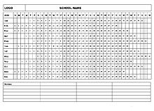 2026 Blank Landscape Yearly Calendar Template