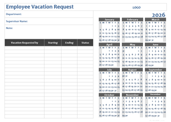 2026 Business Employee Vacation Request