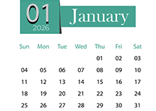 2026 Classic Desk Calendar At A Glance