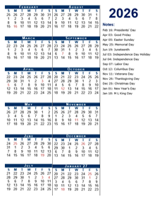 2026 Fiscal Period Calendar 4-4-5