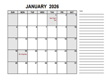2026 Free Calendar PDF