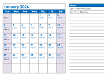 2026 Julian Date Calendar