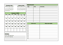 2026 Monthly Appointment Planner