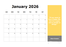 2026 Monthly Onenote Calendar With Quotes