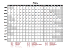 2026 PDF Calendar With Federal Holidays