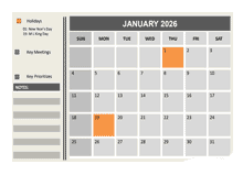 2026 Powerpoint Calendar With Holidays