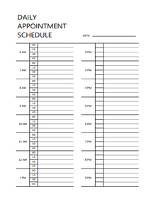 Printable 2026 Appointment Calendar