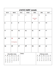 2026 Printable Calendar with Indonesia Holidays