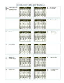 2026 Vertical Yearly Jul-Jun Calendar