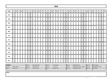 2026 Year At A Glance Large Calendar