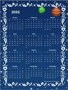 2026 Yearly Calendar Design Template