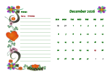 December 2026 Calendar Dates