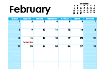 February 2026 Calendar with Holidays