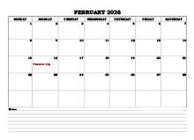 February 2026 Planner Excel