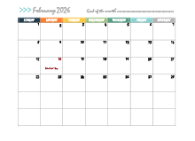 February 2026 Planner Template