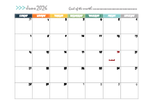 June 2026 Planner Template