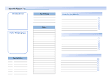 Landscape Monthly Planner