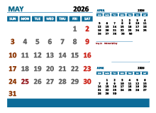 May 2026 Excel Calendar with Holidays