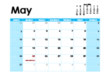 May 2026 Calendar with Holidays