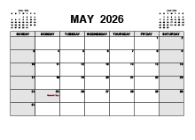 Printable May 2026 Calendar PDF