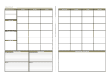 Printable Monthly Planner Template A3