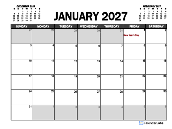 2027 Calendar Planner Netherlands Excel