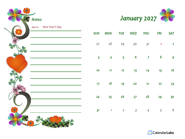 2027 France Calendar Free Printable Template