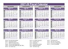 UK Fiscal Calendar Template 2027-2028