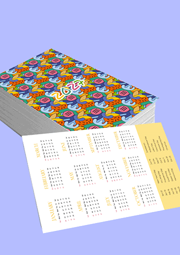 2027 Abstract Pocket Calendar