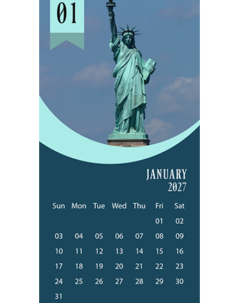2027 Desk Calendar For Teachers
