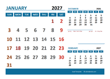 2027 Excel Calendar With Holidays