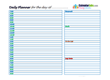 2027 Family Daily Planner