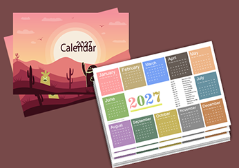 2027 Free Pocket Calendar Template