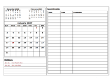 2027 Monthly Appointment Calendar