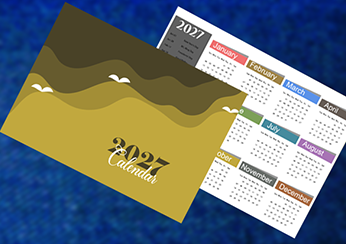 2027 Printable Pocket Calendar Template