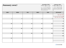2027 Thailand Calendar For Vacation Tracking