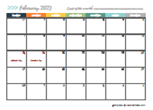 February 2027 Planner Template