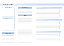 Landscape Monthly Planner