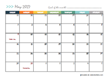 May 2027 Planner Template