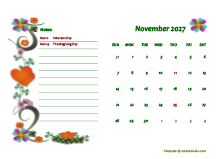November 2027 Calendar Dates
