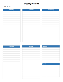 Onenote Weekly Planner Template
