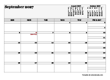 September 2027 Planner Template