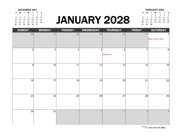 2028 Calendar Planner Spain Excel