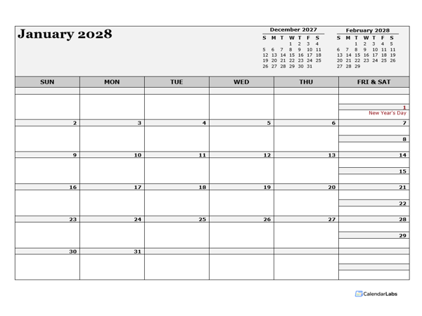 2028 Ireland Calendar For Vacation Tracking
