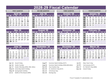 UK Fiscal Calendar Template 2028-2029