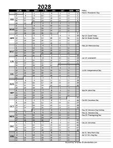 2028 Accounting-Month-End-Close-Calendar