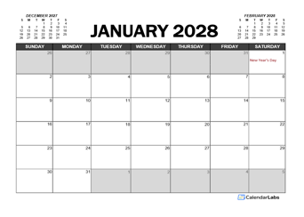 2028 Calendar Planner Spain Excel