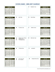 2028 Editable Yearly Calendar Aug-July