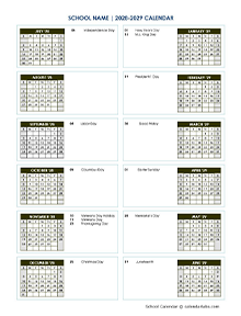 2028 Editable Yearly Calendar Jul-Jun