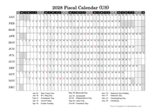 2028 Fiscal Calendar USA